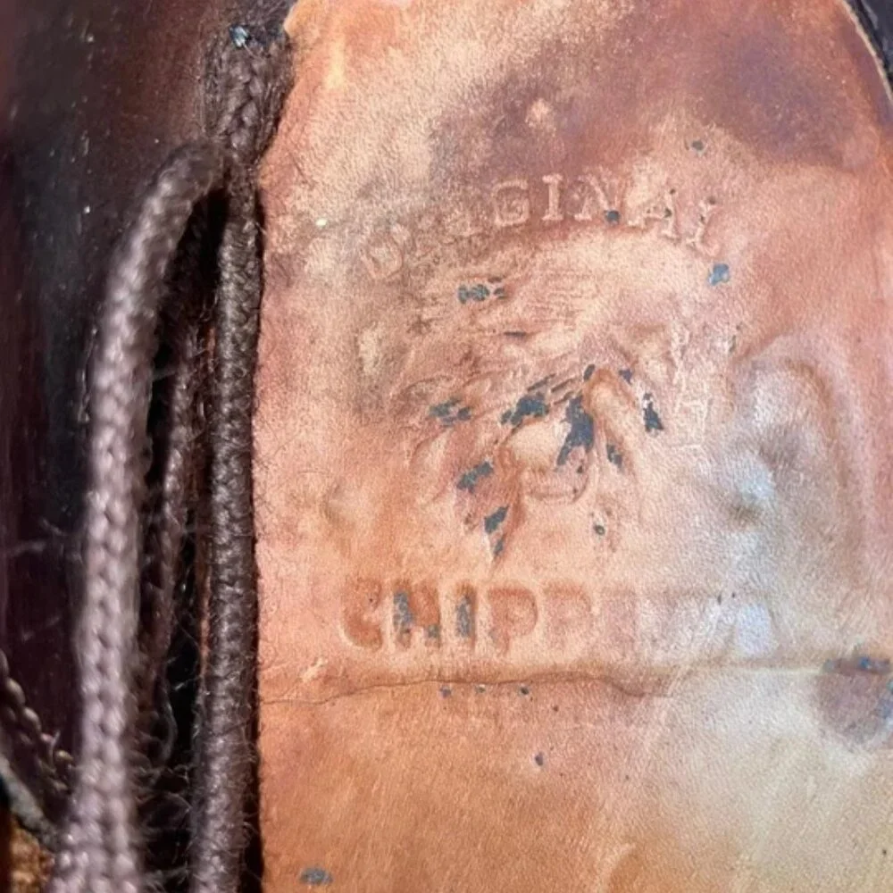 Chippewa Original Brown Leather Oxford Dress Shoes Vibram Sole Men's Size 11 D‎